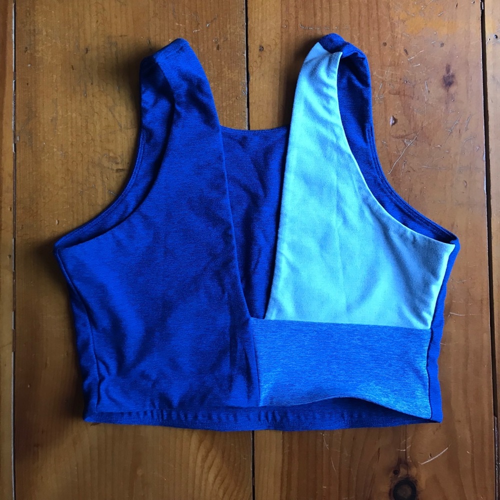 Outdoor Voices Venus Crop - Blue - Size Small